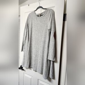 Beeson River Light Gray Long Sleeve Dress